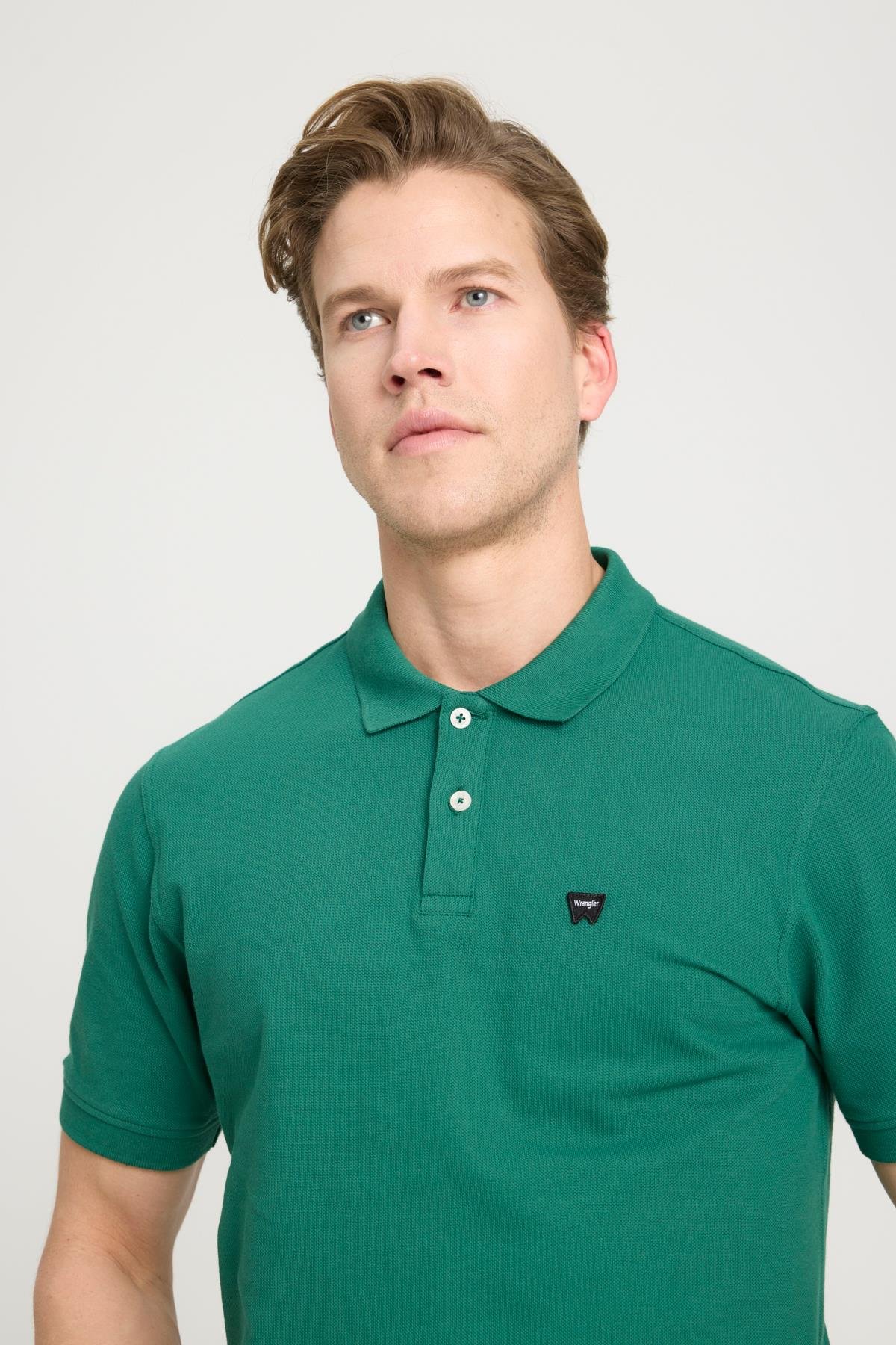 Kısa Kollu Polo T-shirt Green