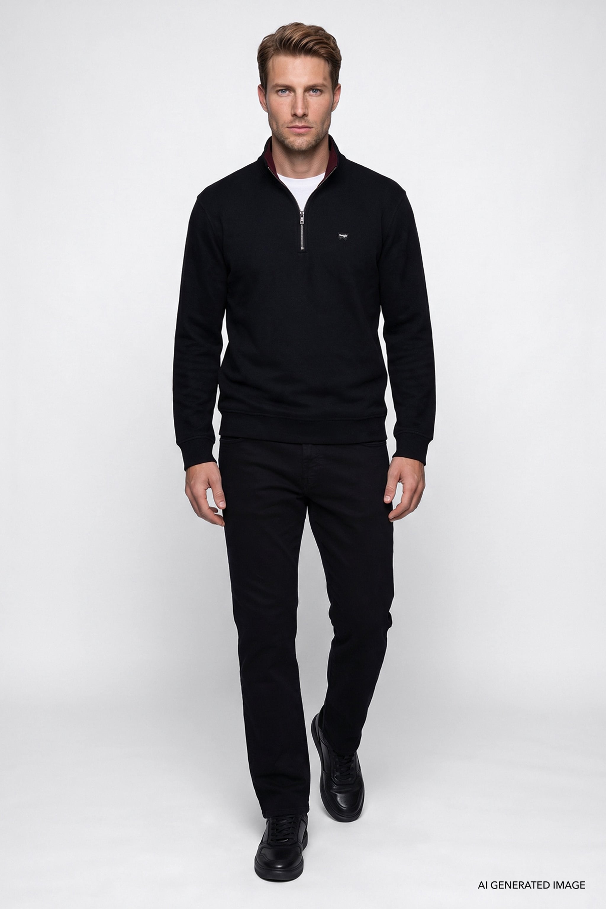 Selanik Half Zip Sweatshirt Black