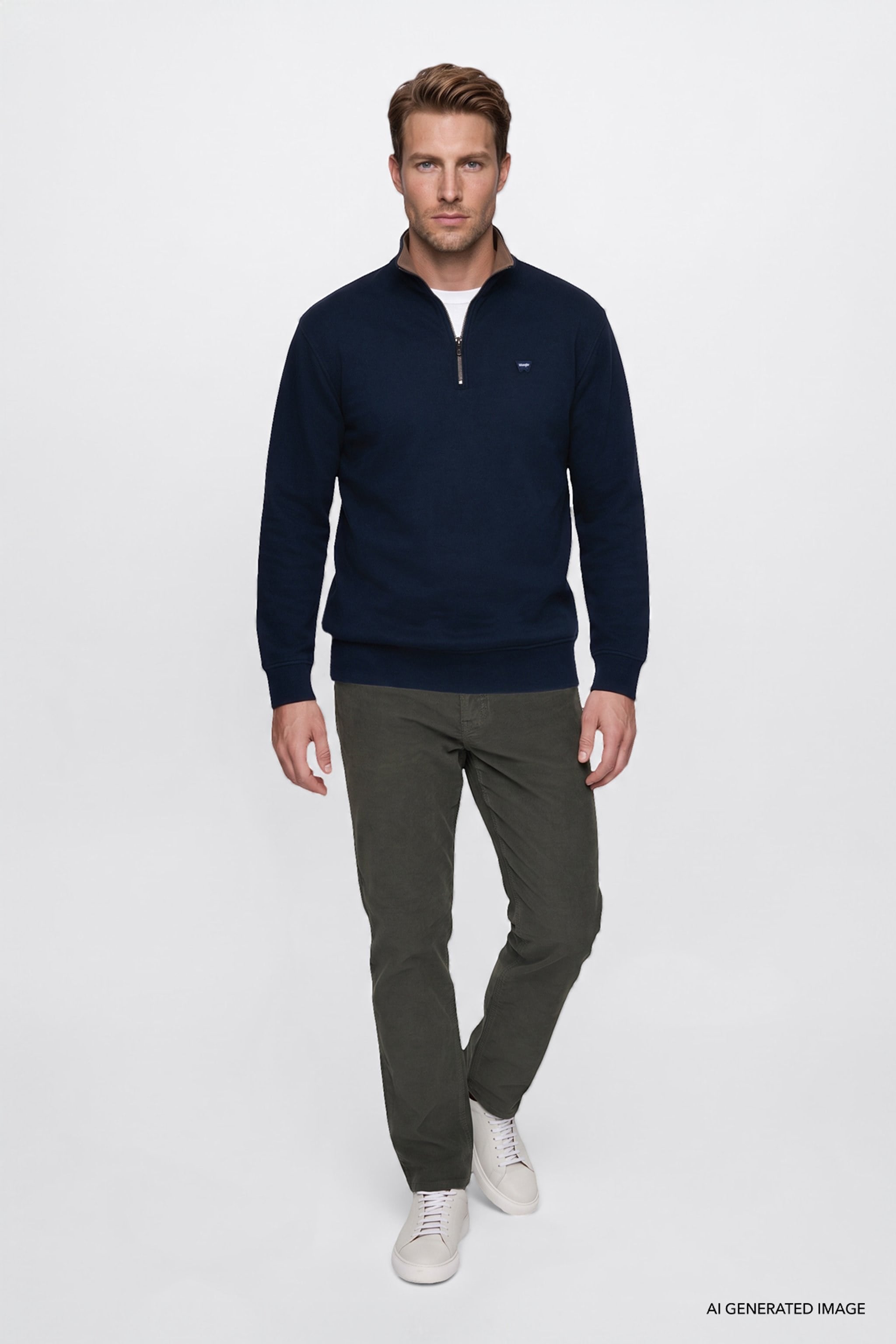 Selanik Half Zip Sweatshirt Navy