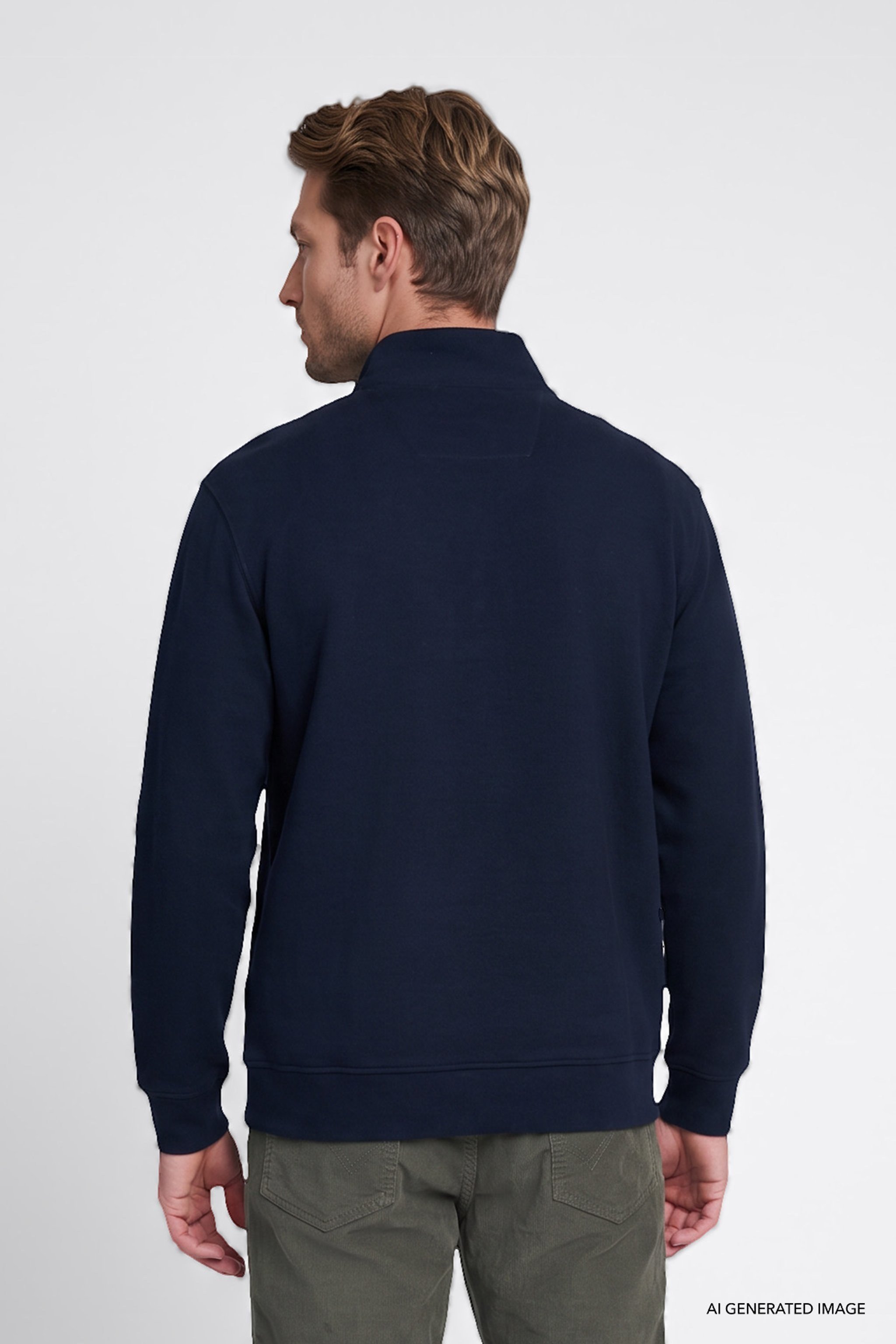 Selanik Half Zip Sweatshirt Navy