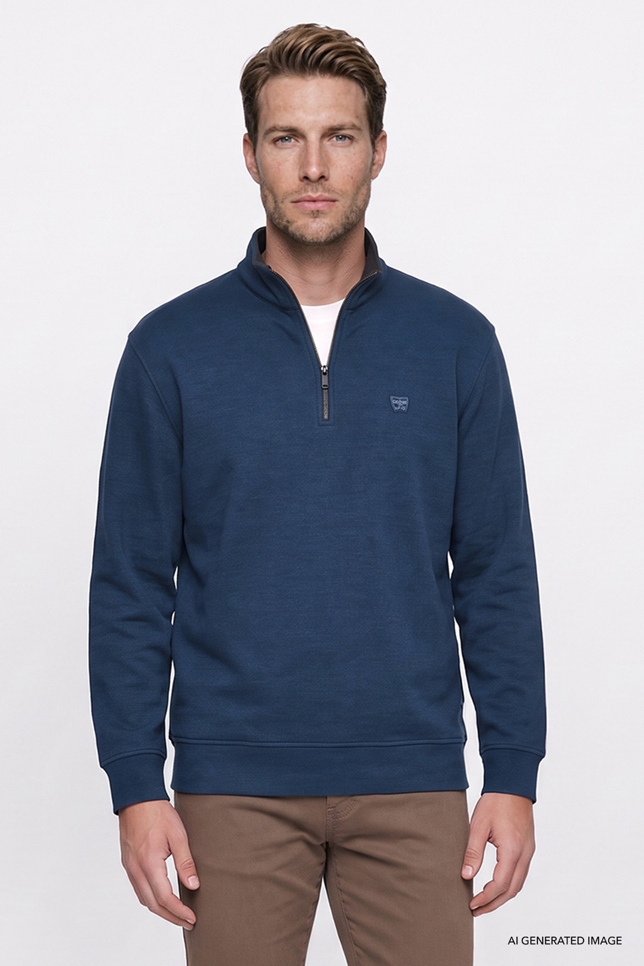 Selanik Half Zip Sweatshirt Petrol