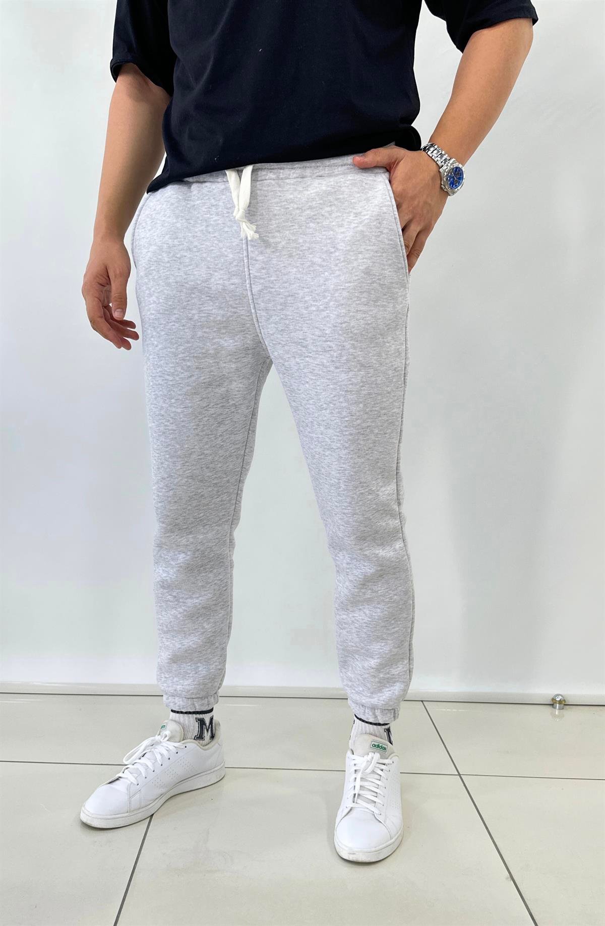 3 İplik Şardonlu Gri Eşofman