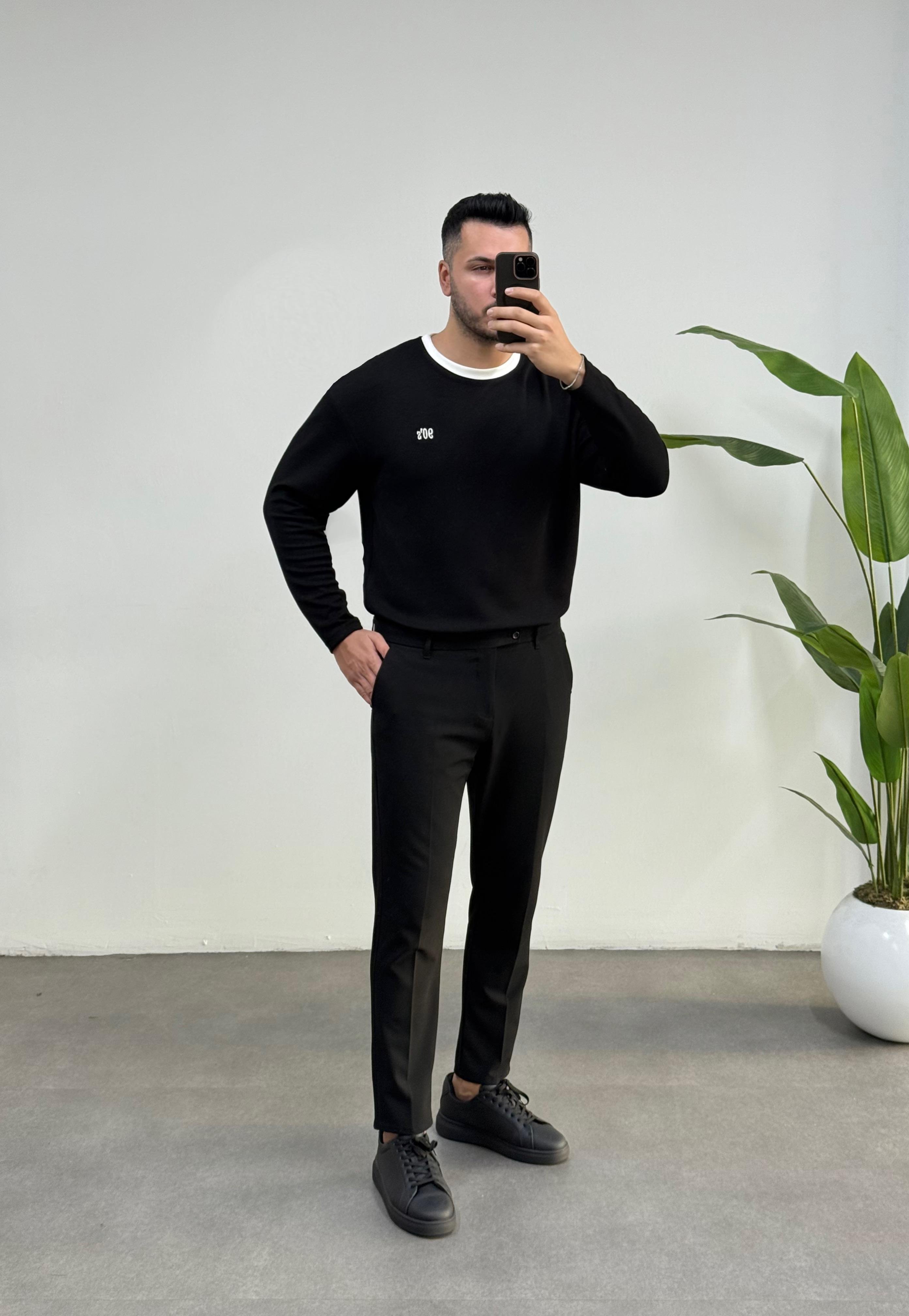 90's Oysho Siyah Sweatshirt