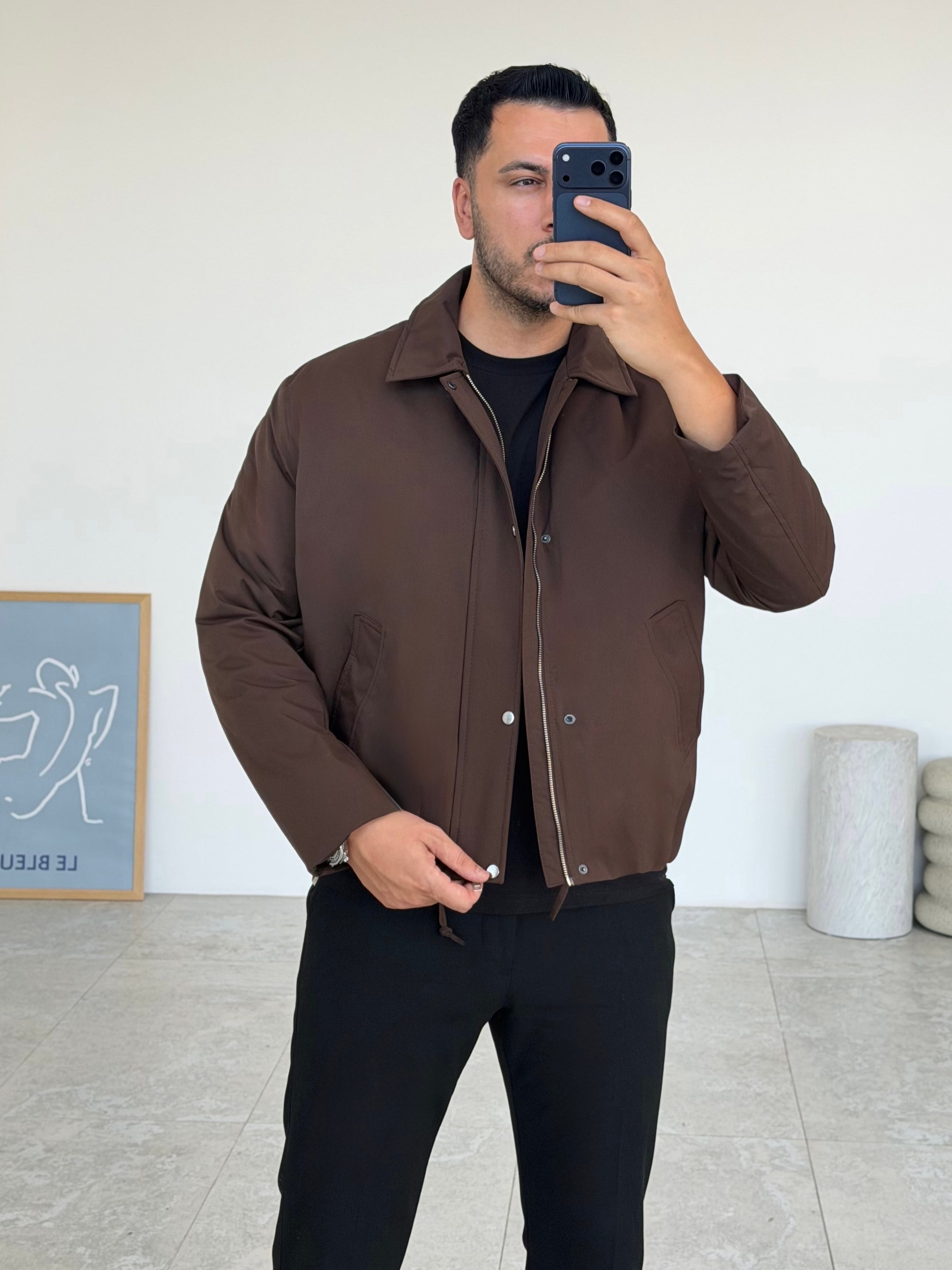 Broxin Kahve İçi Kapitoneli Ceket