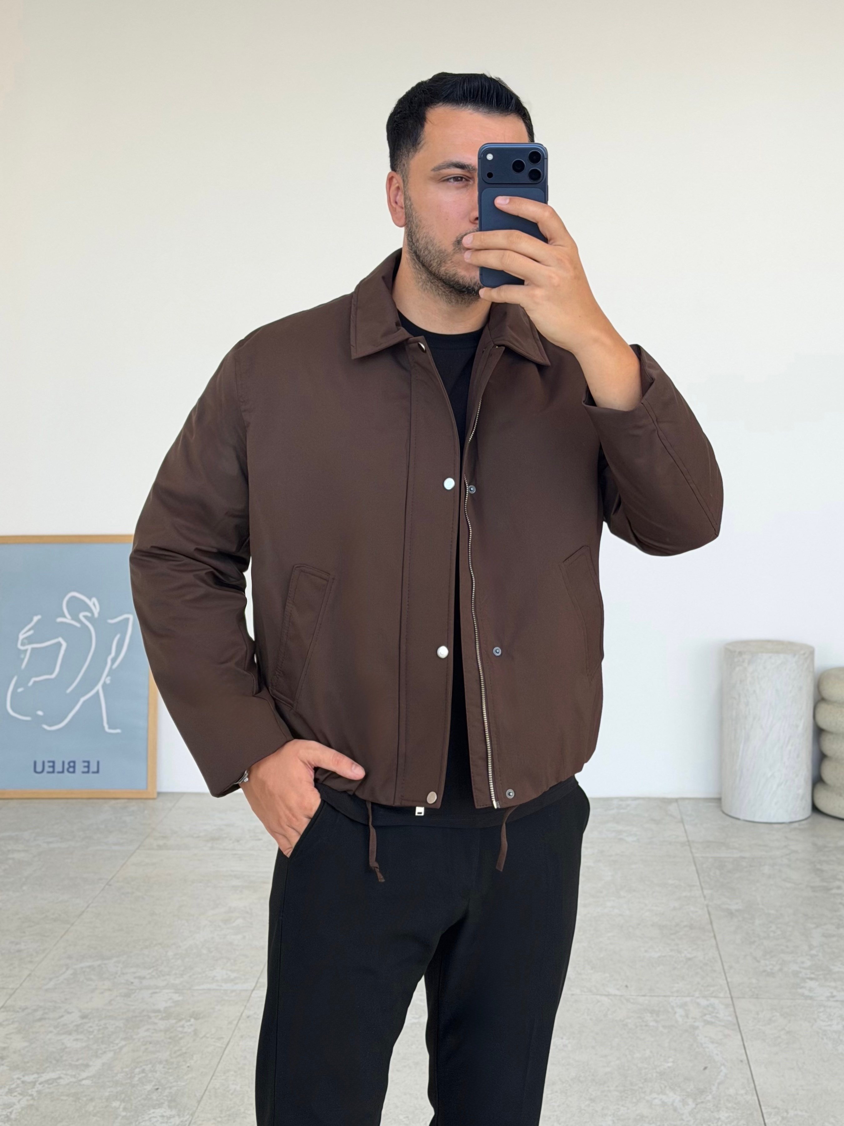Broxin Kahve İçi Kapitoneli Ceket