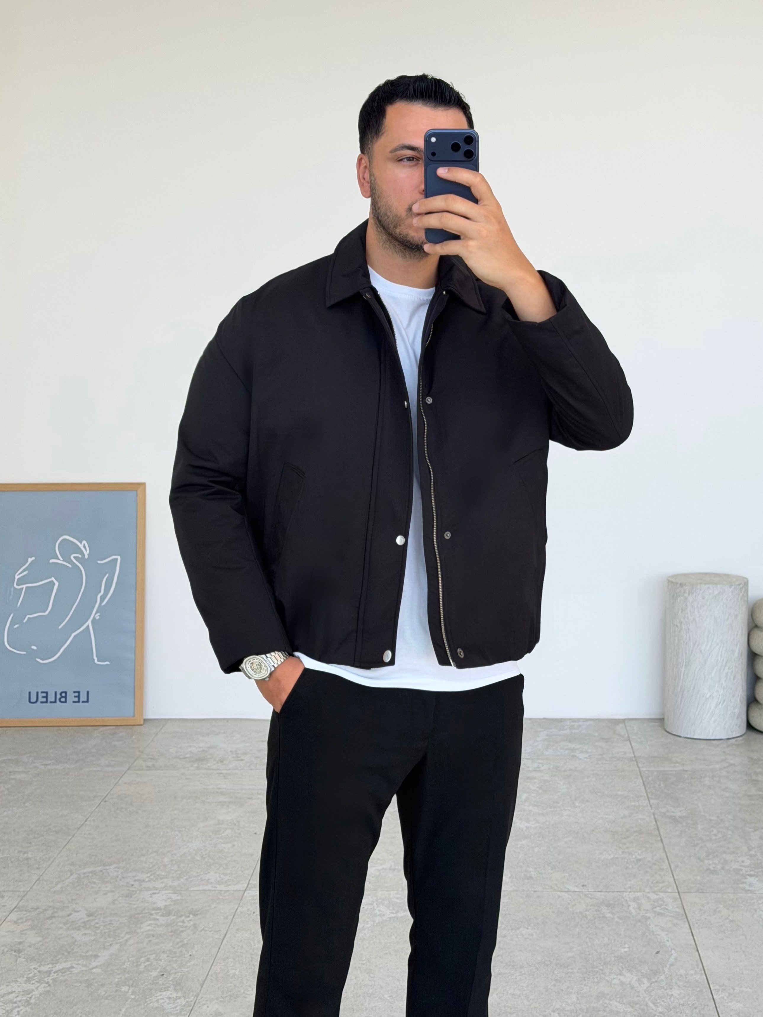 Broxin Siyah İçi kapitoneli ceket