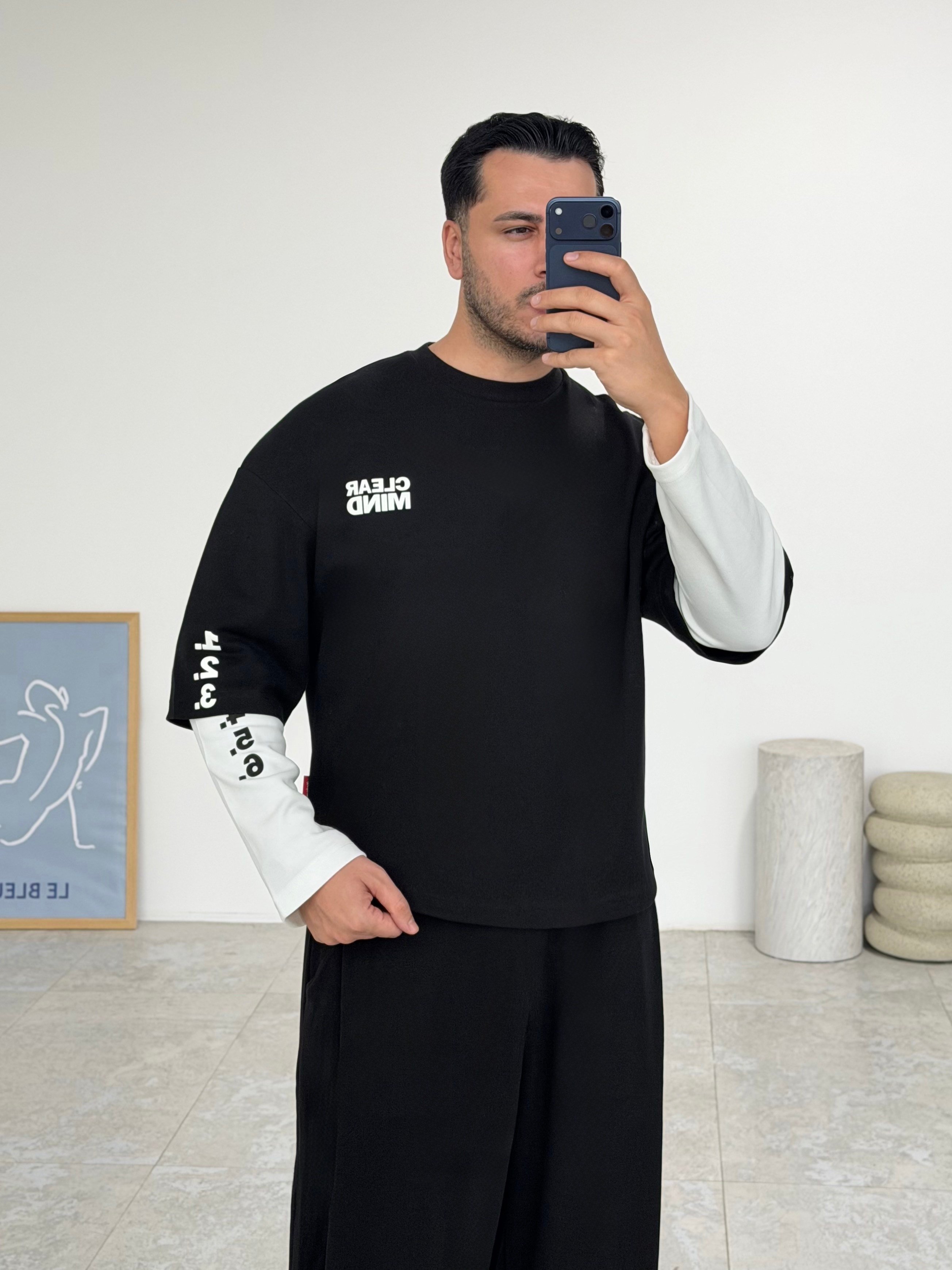 Clear Mind Siyah Sweat