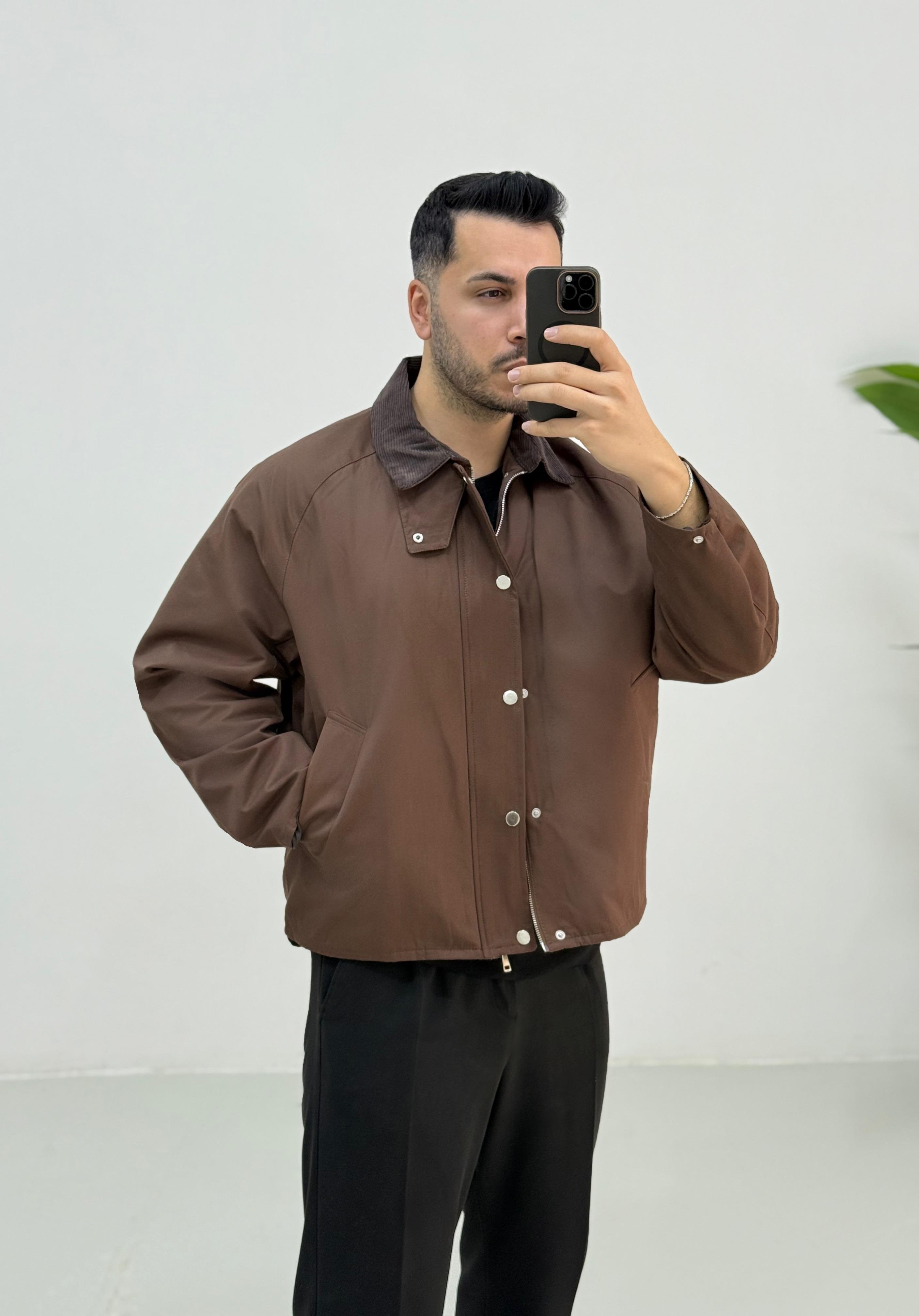 Diamond Kahve Oversize Mont