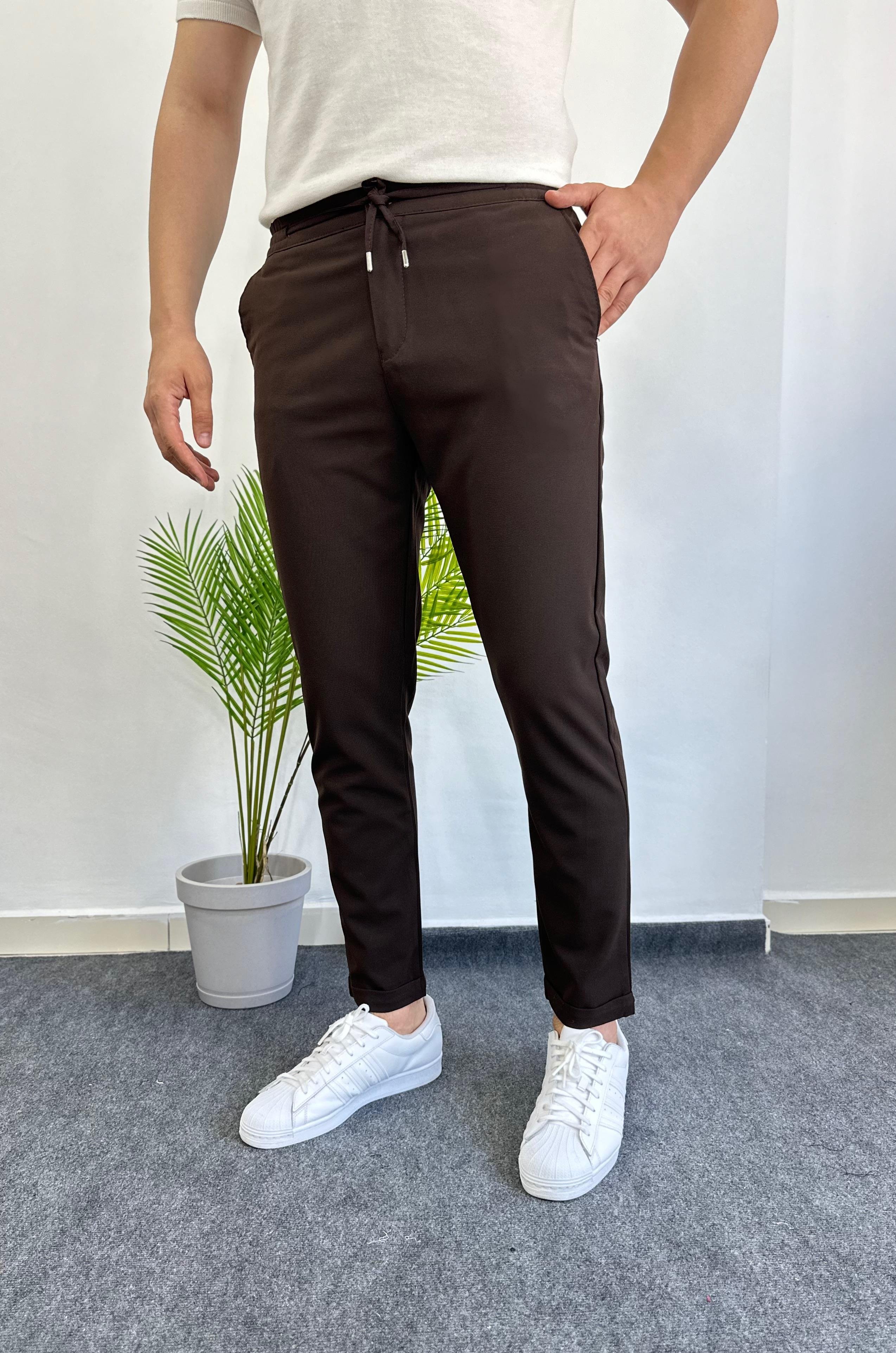 Duble Paça Kahve Jogger Pantolon 