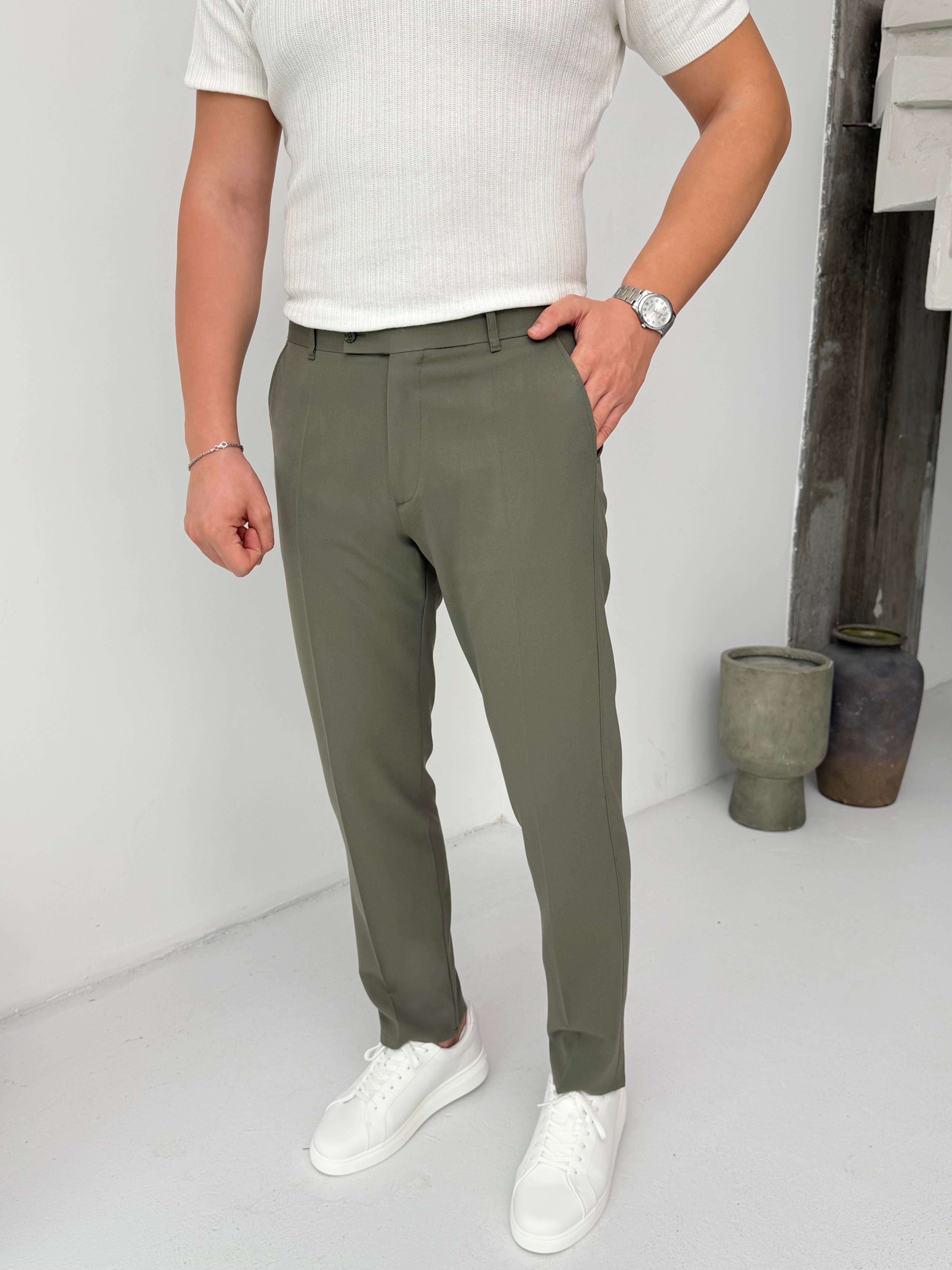Esnek Kumaş Çağla Pantolon