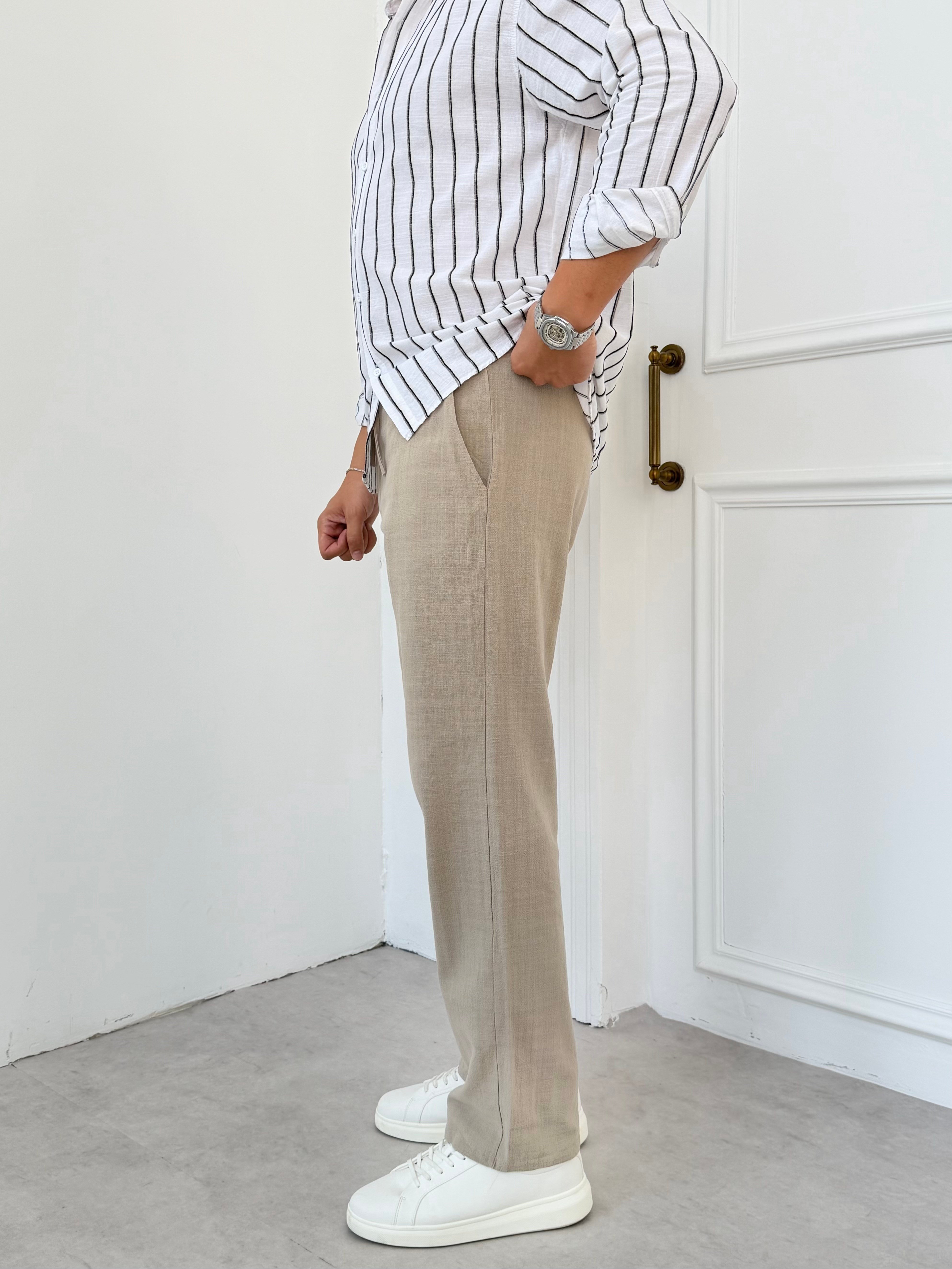 Luxry Vizon Keten Pantolon
