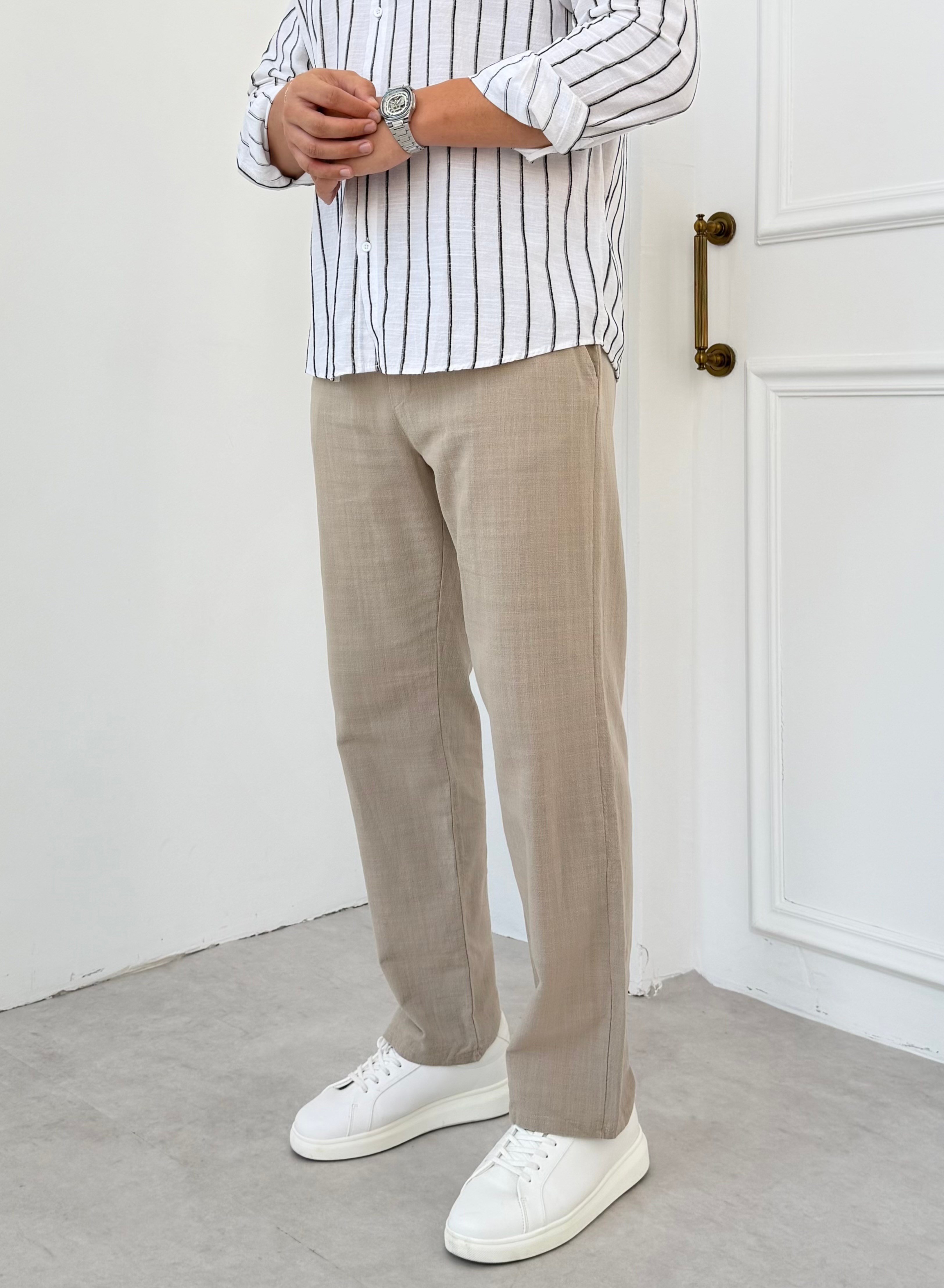 Luxry Vizon Keten Pantolon