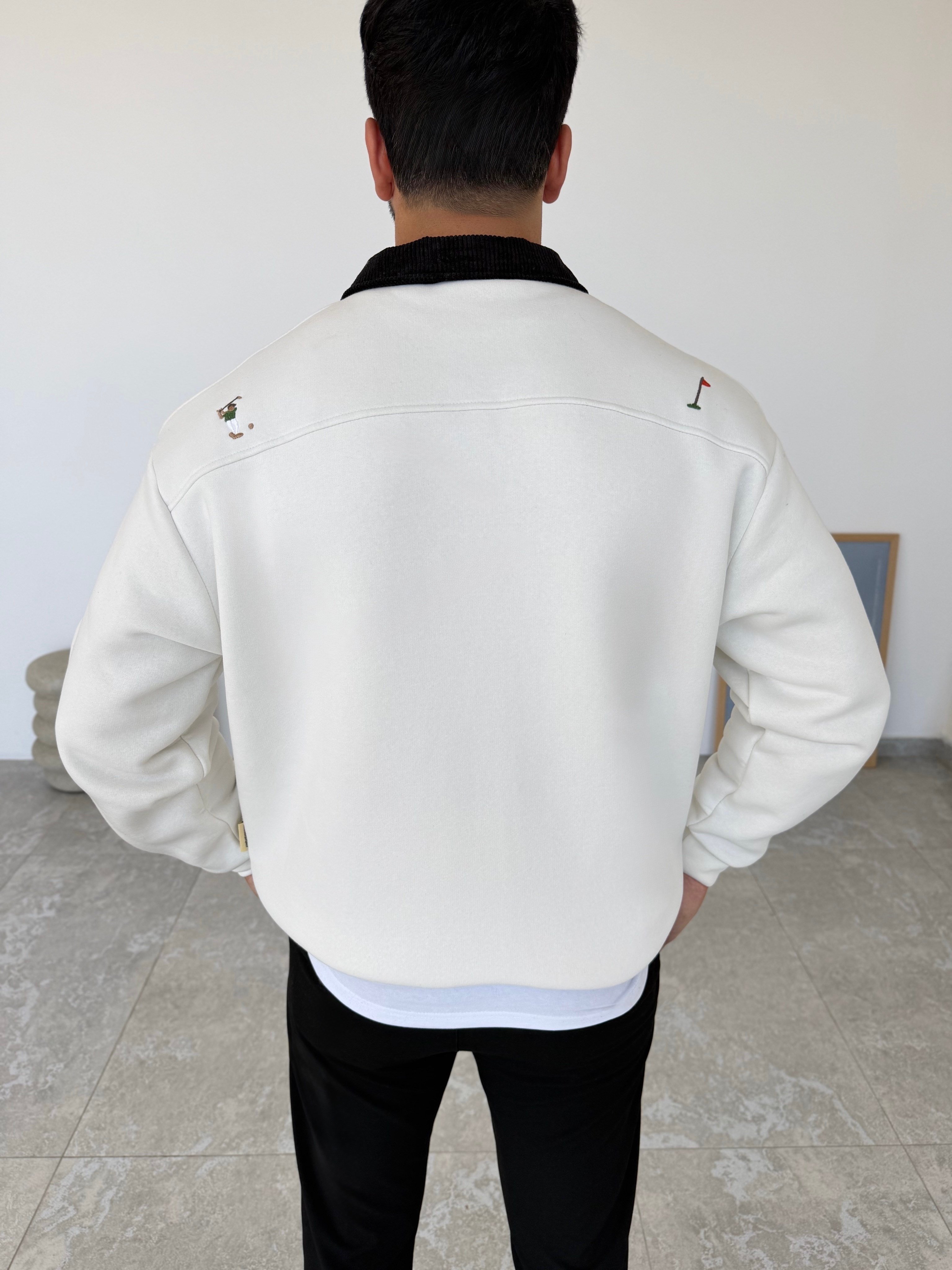 Notfore Beyaz Şardonlu Sweatshirt