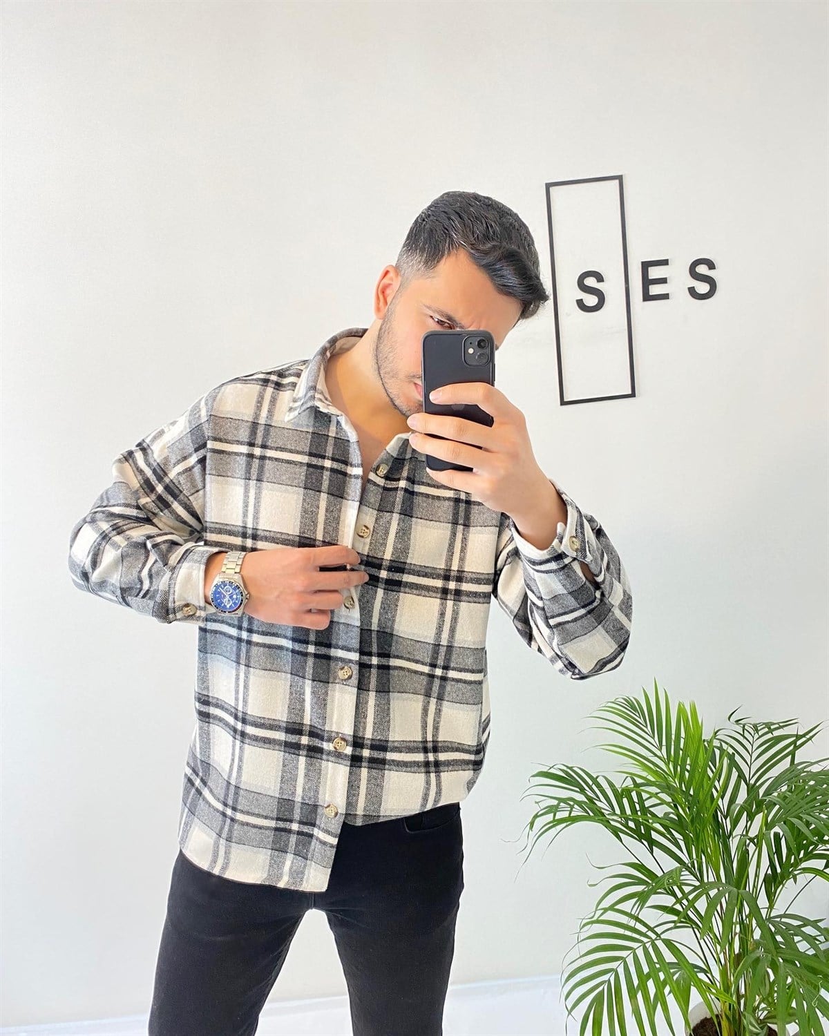 Oversize Oduncu Gömlek