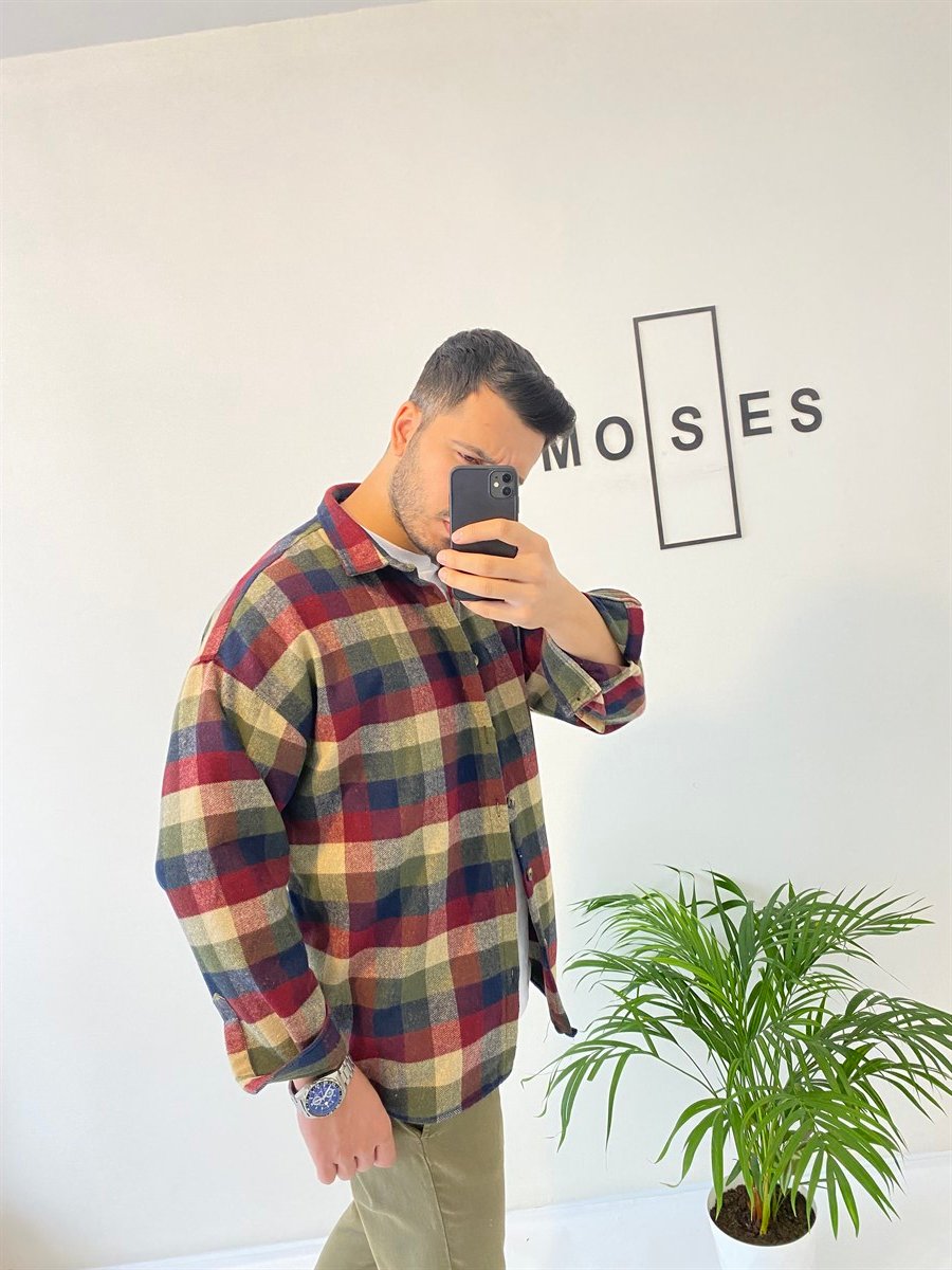 Oversize Oduncu Gömlek