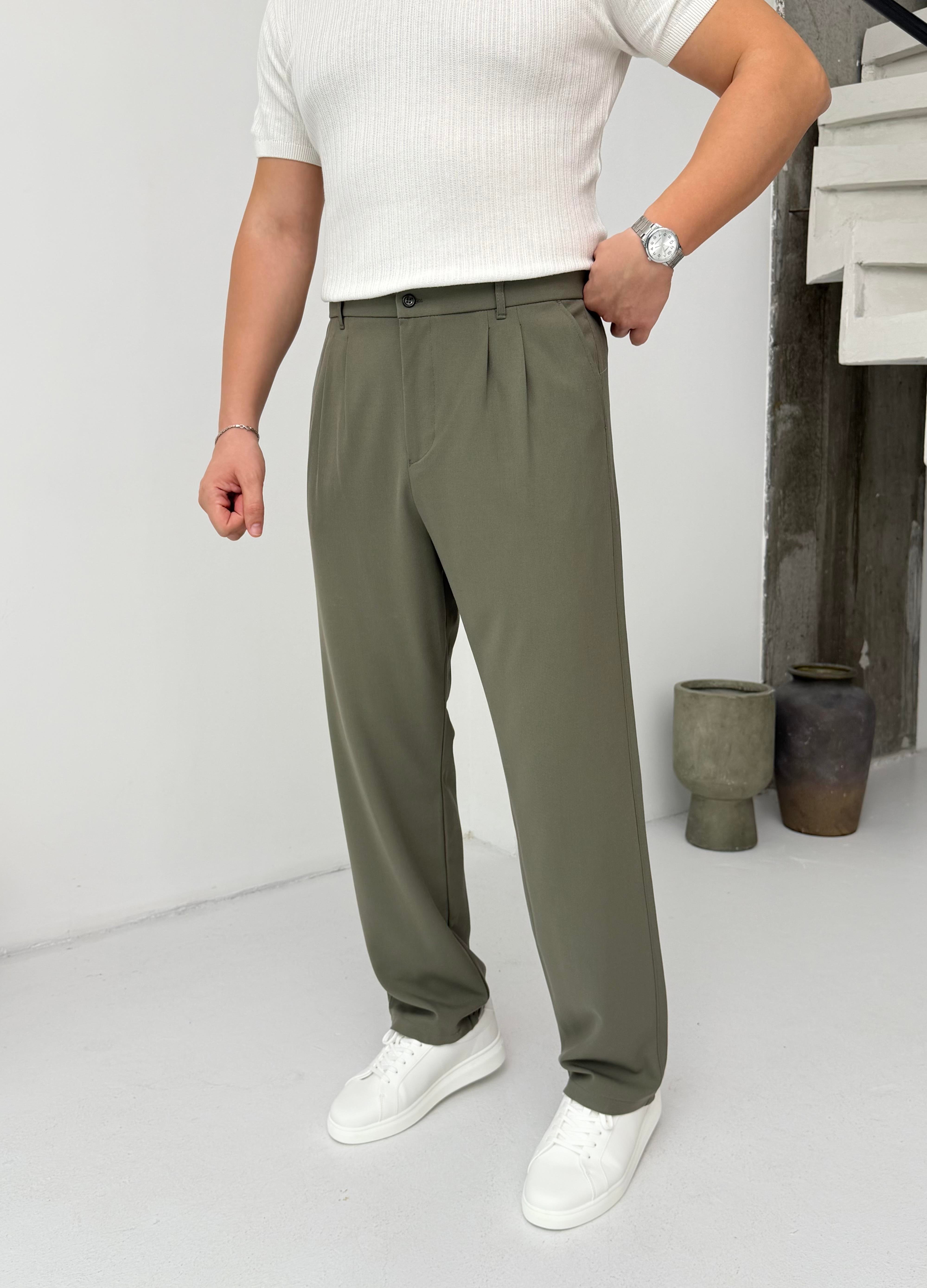 Pileli Çağla Baggy Pantolon