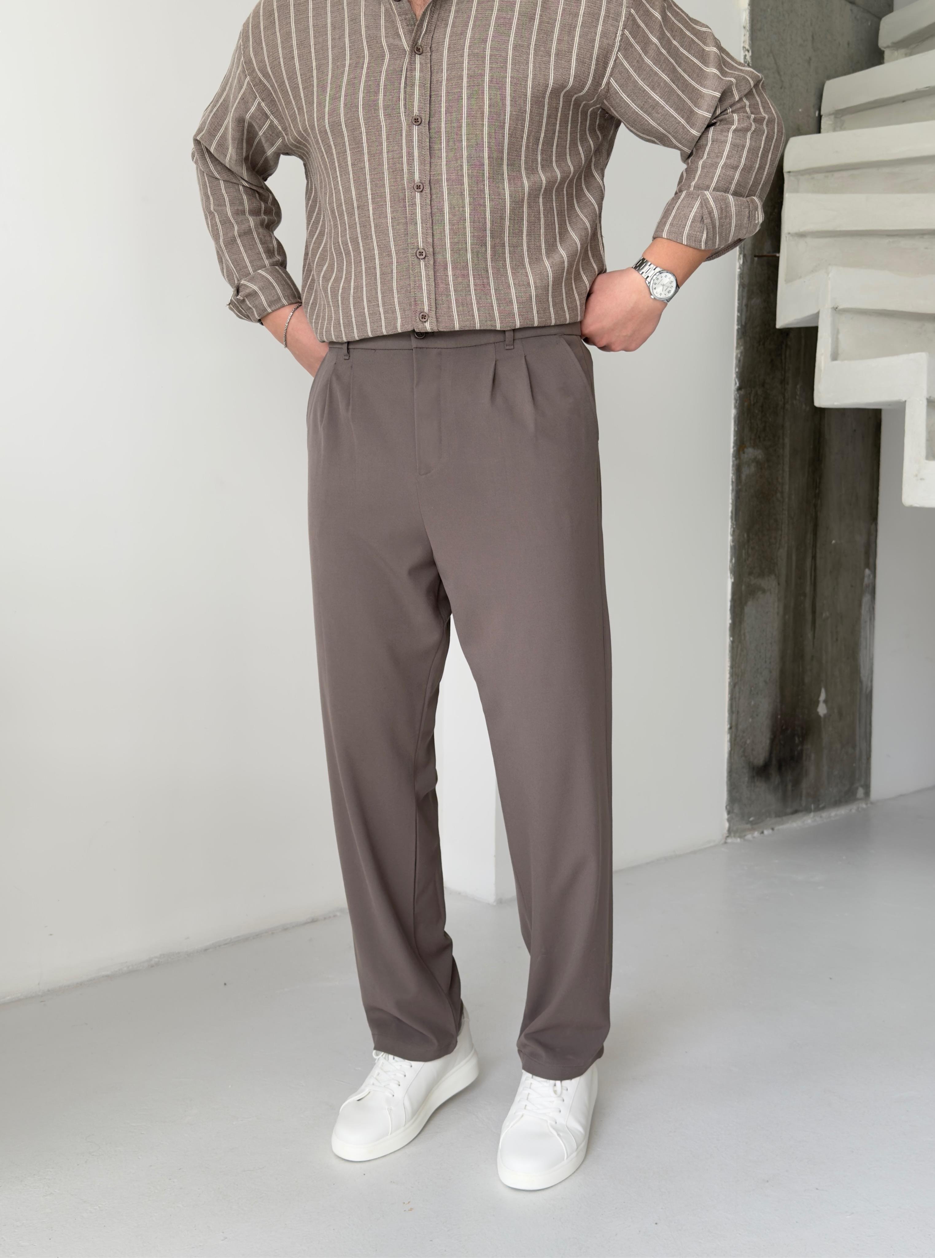 Pileli Vizon Baggy Pantolon