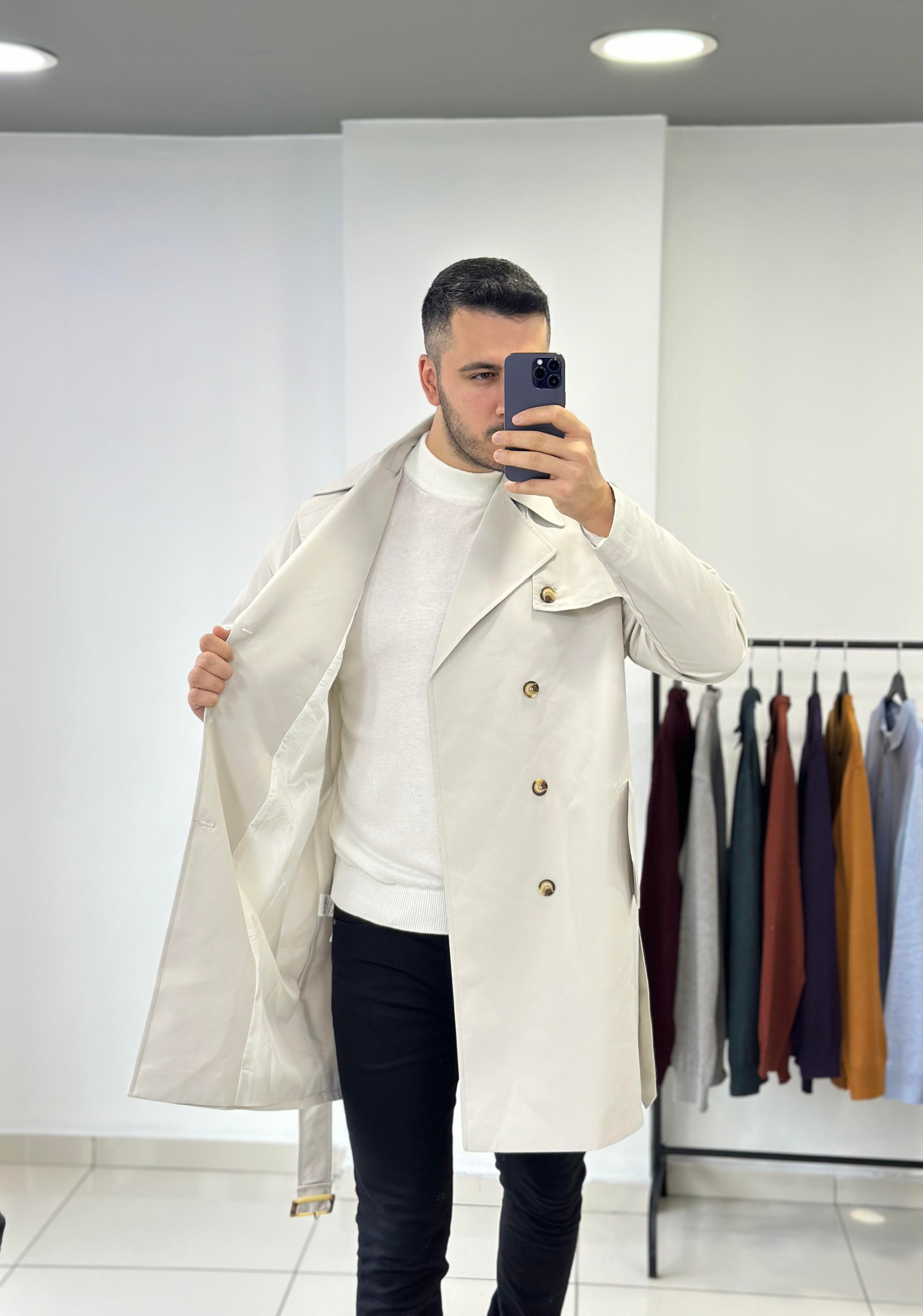 Premium Oversize Su Geçirmez Trençkot