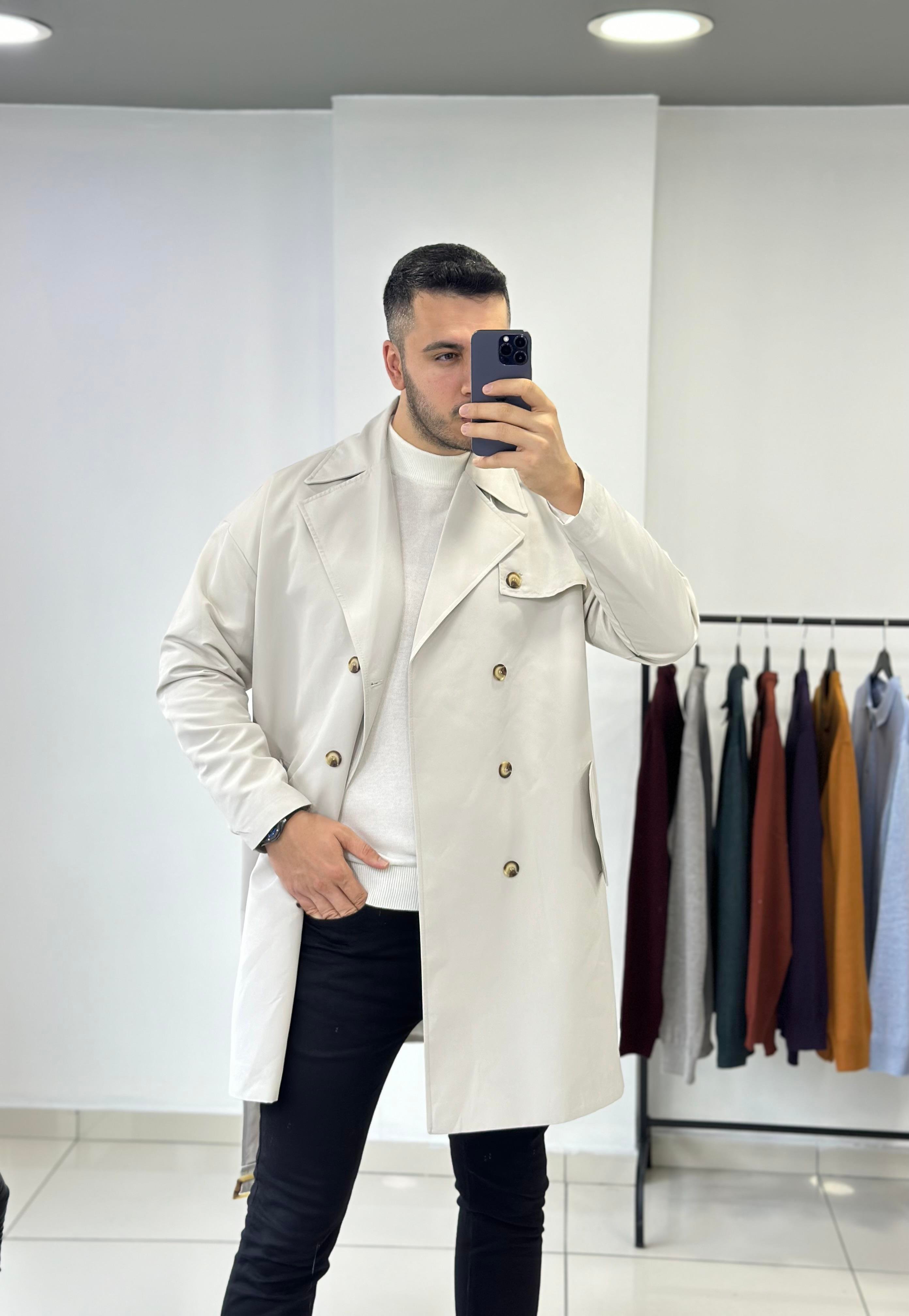 Premium Oversize Su Geçirmez Trençkot