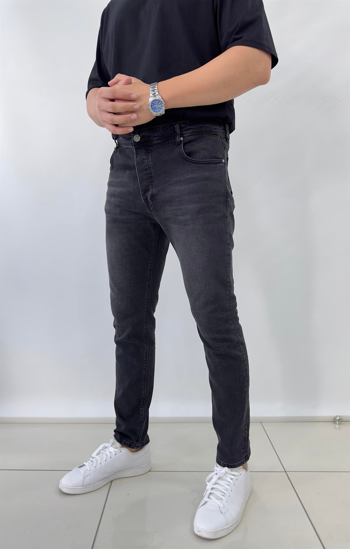 Premium Siyah Full Likralı Kot Pantolon 