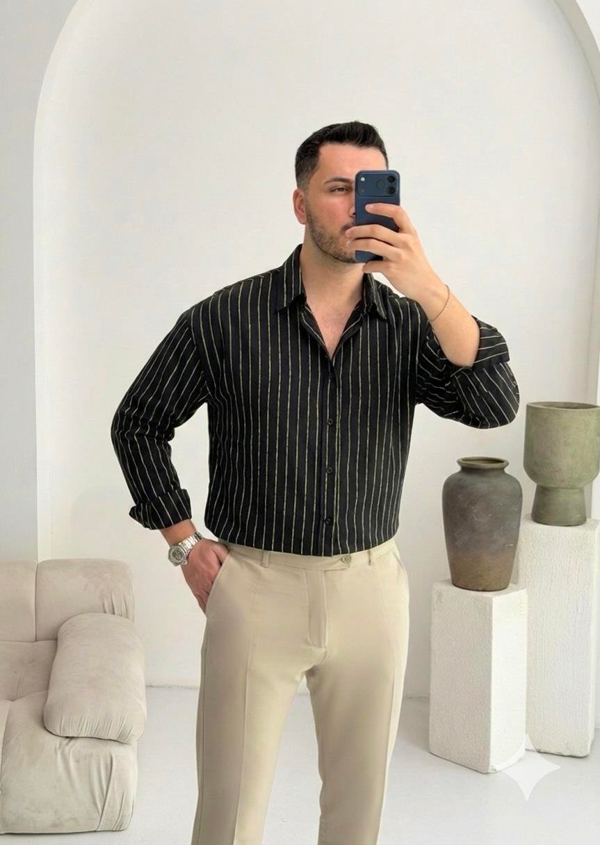Ps Siyah Oversize Gömlek