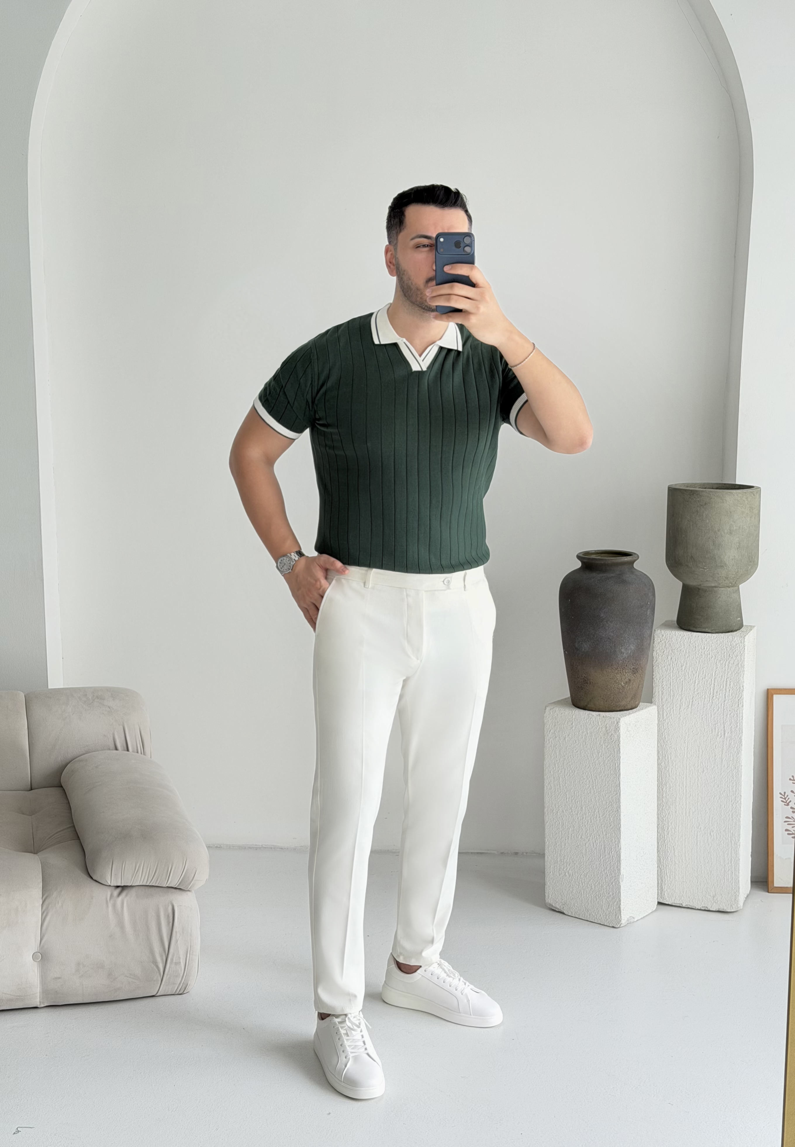 Riviera Zümrüt Dokulu Tişört