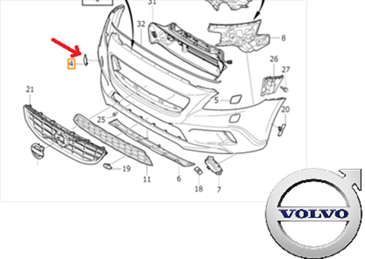  ÖN ÇEKİ DEMİR KAPAĞI (CROSS COUNTRY) V40 2013- 