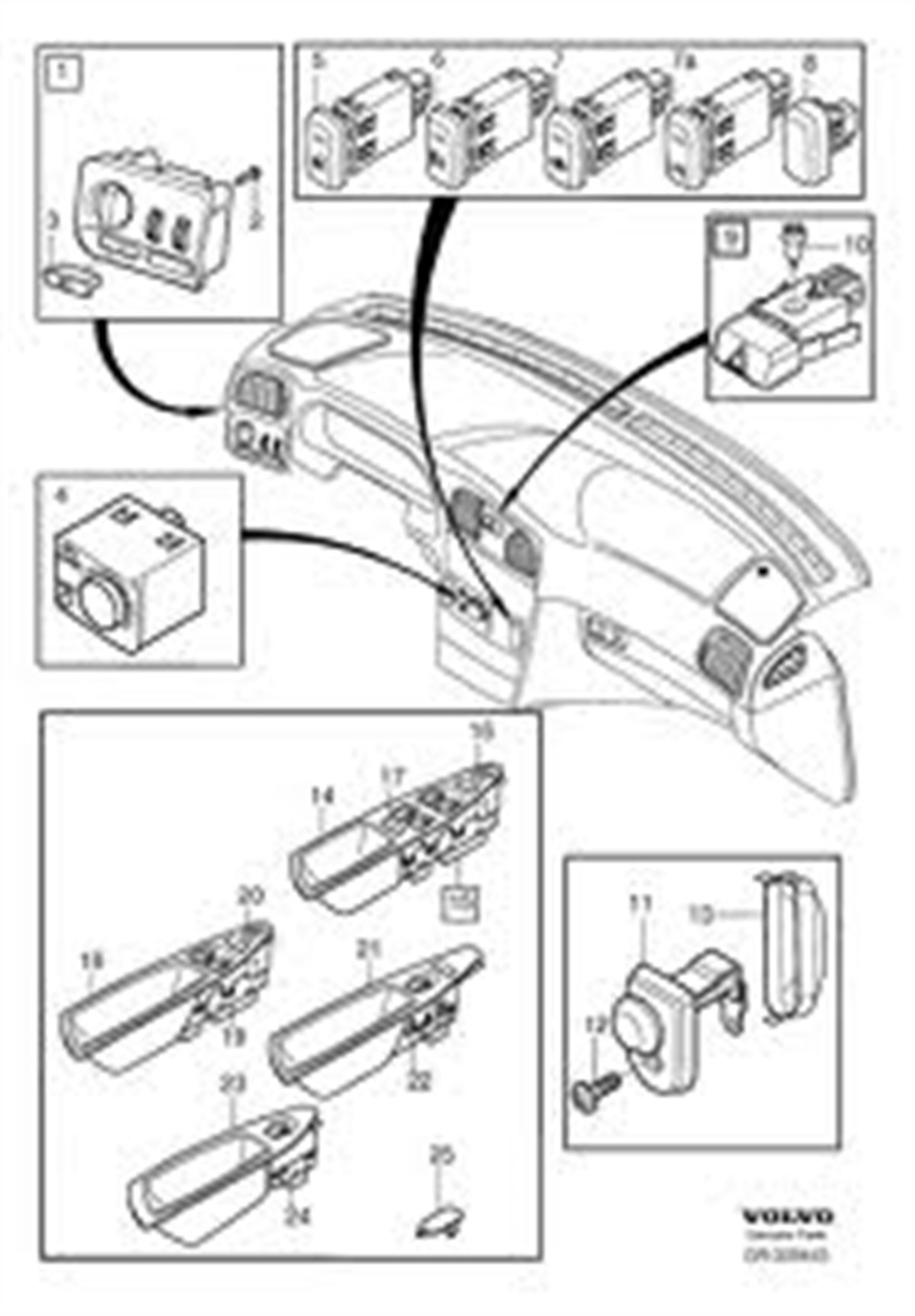  S40 / V40 FLAŞÖR AMPULÜ ( DÖRTLÜ DÜĞME AMPULÜ )