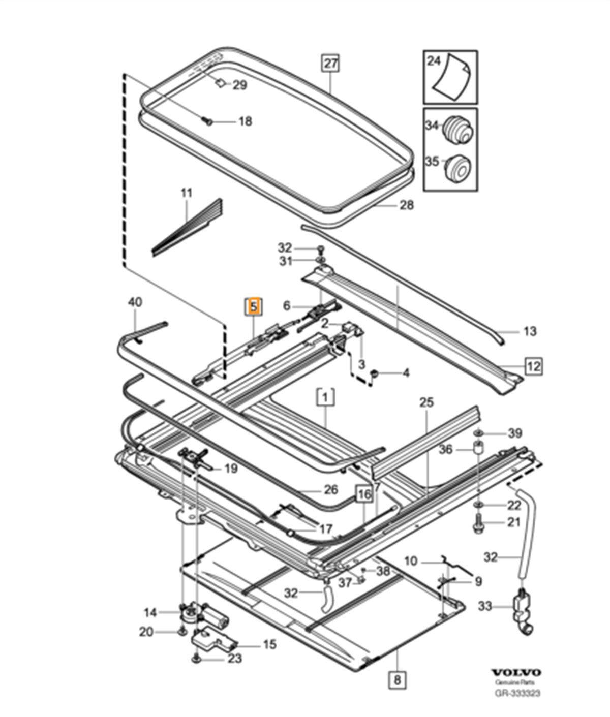  S60/S80/V70/XC70 SANRUF SOL KIZAK