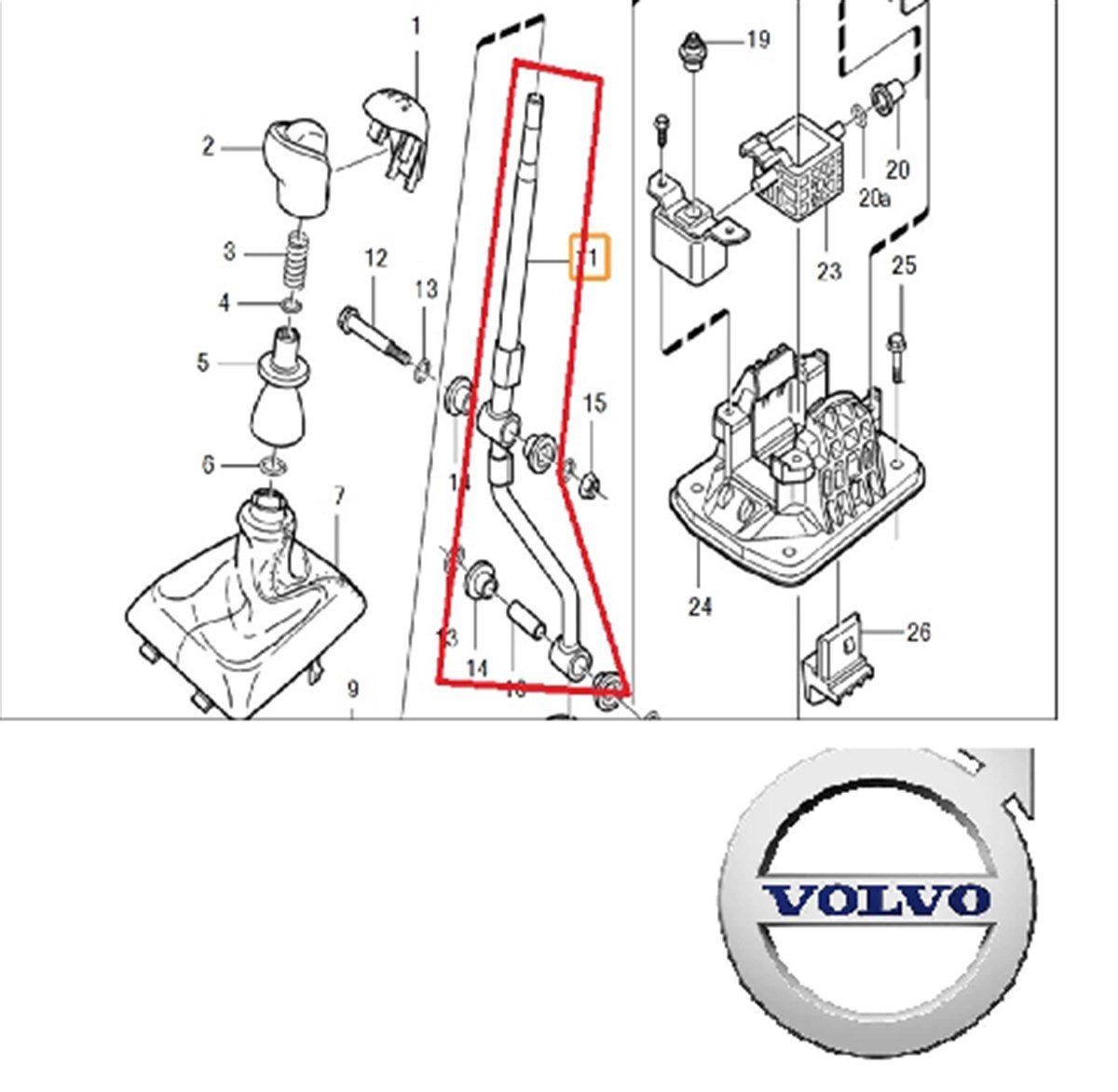  VİTES KOLU MİLİ S40 / V40