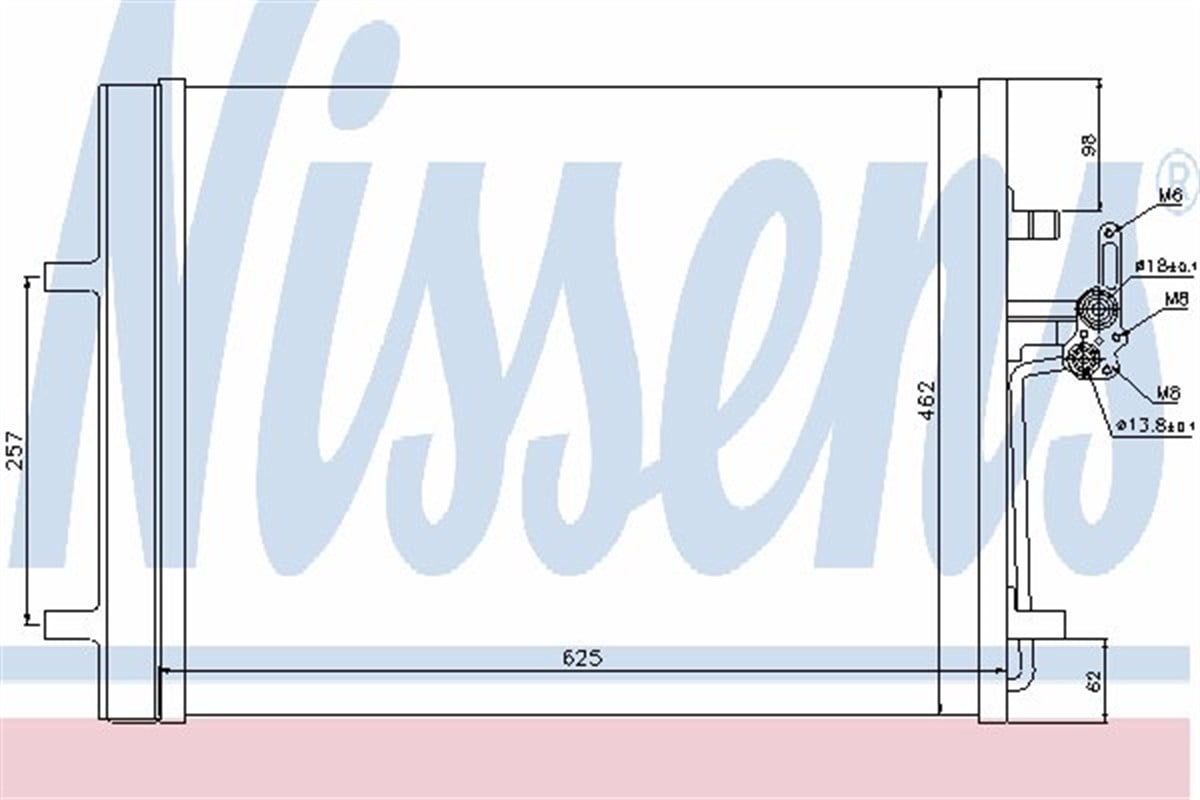  XC60/XC70/V70/S80/S60/V60 2007- KLİMA RADYATÖRÜ