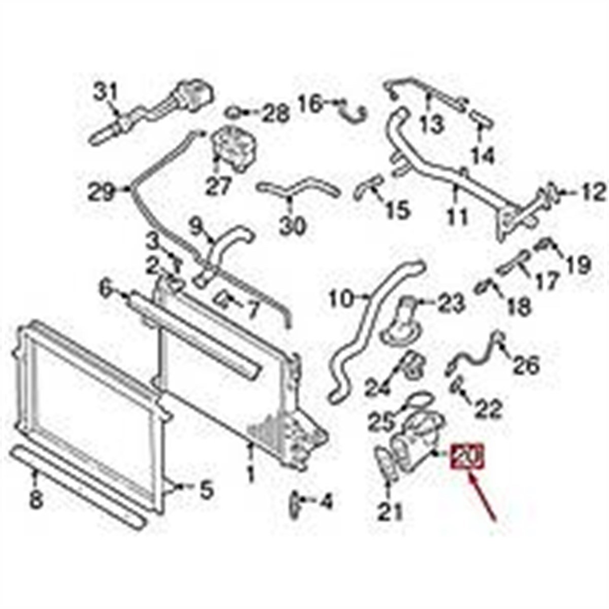 TERMOSTAT KİTİ C30/C70/S40/V50/S60/S80/V70/XC70/XC90 