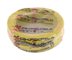 Kablo NYAF Akış Bakır Arı-Yeşil 0.75 mm2 (100 Mt)