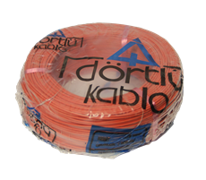 Kablo NYAF Dörtlü CCA Turuncu 0.75 mm2 (200 Mt)
