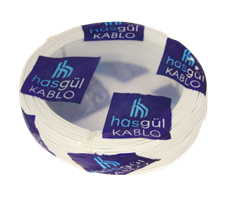 Kablo NYAF Hasgül CCA Beyaz 0.75 mm2 (100 Mt)