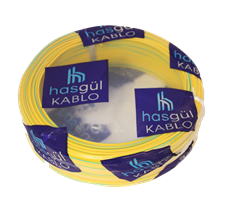 Kablo NYAF Hasgül CCA Sarı-Yeşil 0.75 mm2 (100 Mt)