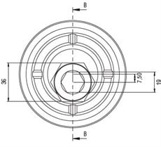 Karkas Makarası Ø 100 x 30 mm.