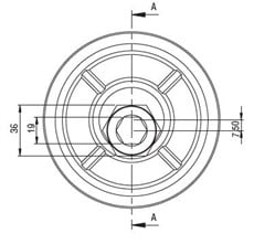 Karkas Makarası Ø 125 x 30 mm.