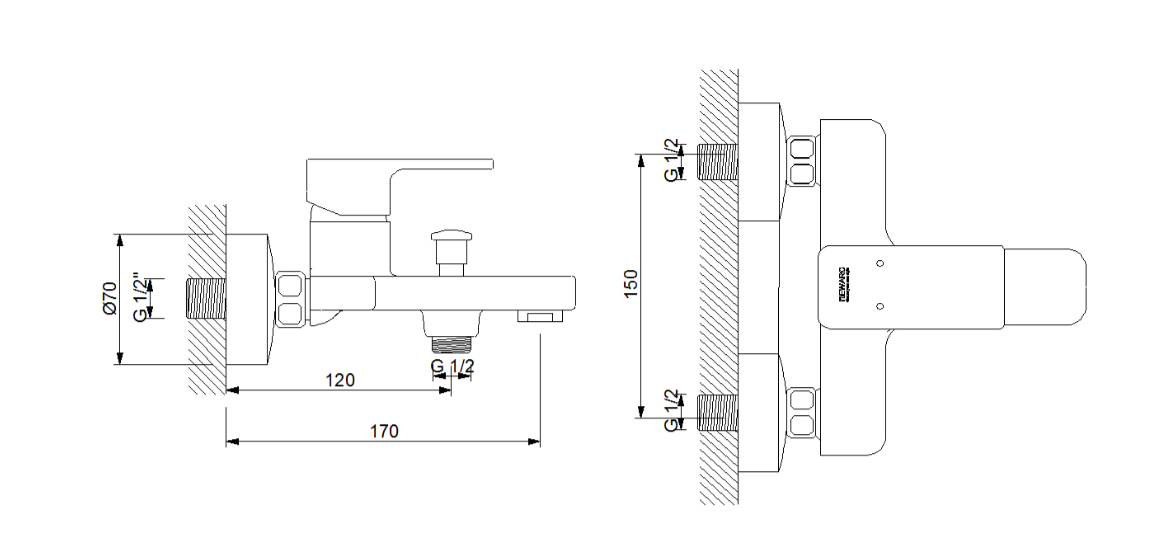 Drop Banyo Bataryası - Krom 241511