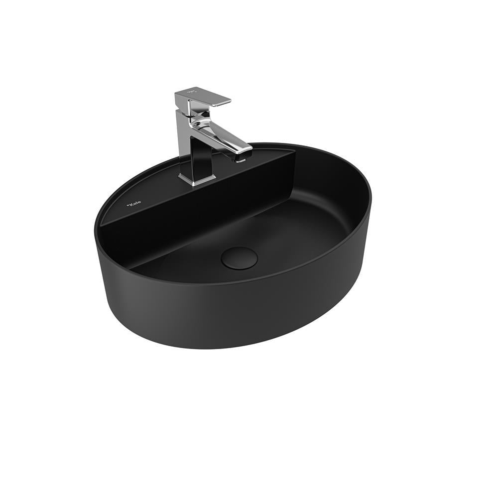 Smartedge 40X50 Cm Oval Lavabo Mat Sıyah 310200200007