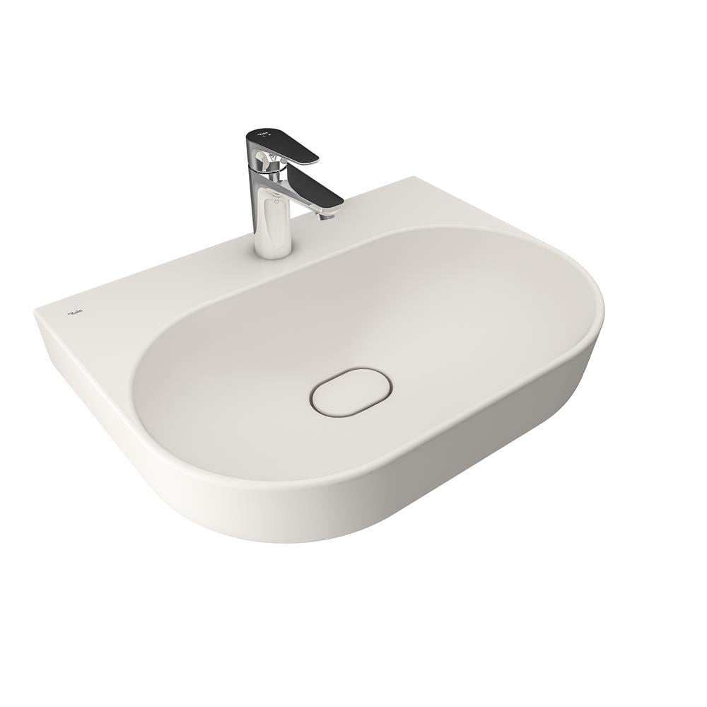 Zero 2.0 60X45 Cm Armatür Bantlı Oval Tezgah Üzerı Lavabo  Mat Incı 310200200474