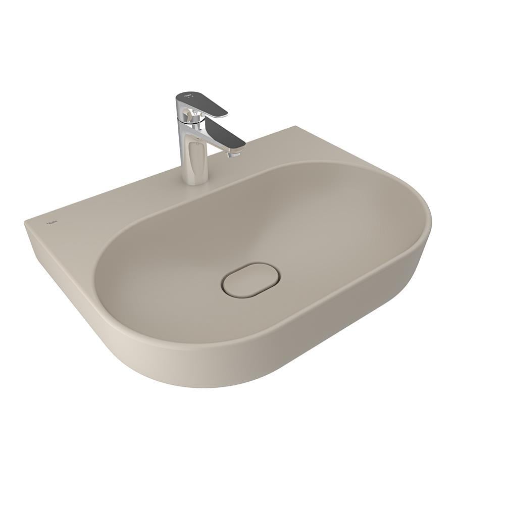 Zero 2.0 60X45 Cm Armatür Bantlı Oval Tezgah Üzerı Lavabo  Mat Vızon 310200200475