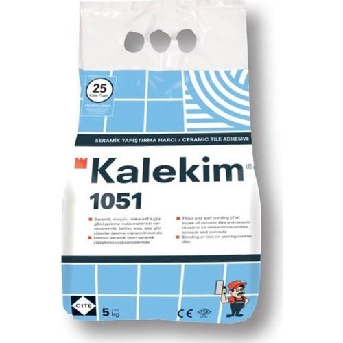Kalekım - Seramık Yapıstırma Harcı (Grı)  C1te 5 Kg 1051 6000000512