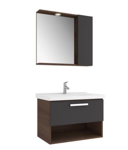 Trevı 80cm takım Banyo Dolabı  Ant/Cvz 610100201199 