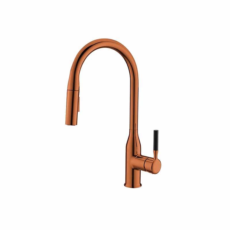 Step Spırallı Evye Bataryası-Parlak Bakır 900595