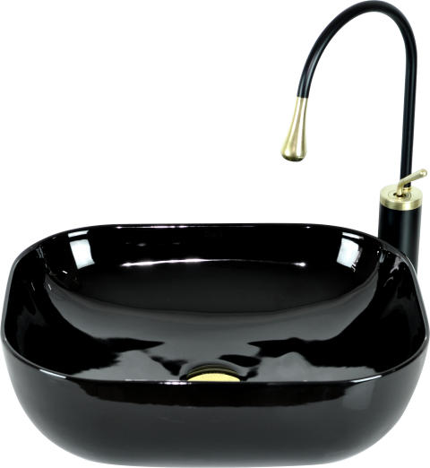 Pure  Sıyah Tezgah Üstü Çanak Lavabo B-301 B-301