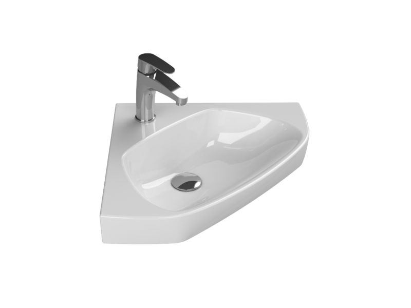 Cerastyle Turkuaz Arda Tezgah Üstü Lavabo 46*46 Cm 001900-U