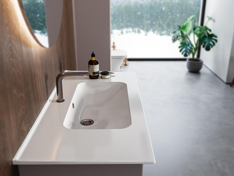 Cerastyle Turkuaz Blue Etajerli Lavabo 80*47 Cm 042300-U