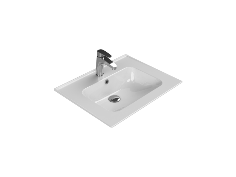 Cerastyle Turkuaz Blue Etajerli Lavabo 60*47 Cm 042000-U