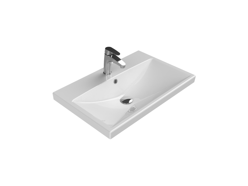 Cerastyle Turkuaz Elıte Etajerli Lavabo 70X45 Cm 032100-U